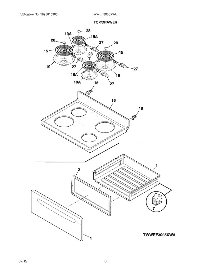 Diagram for WWEF3005XWB