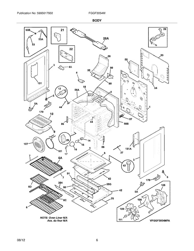 Diagram for FGGF3054MWB