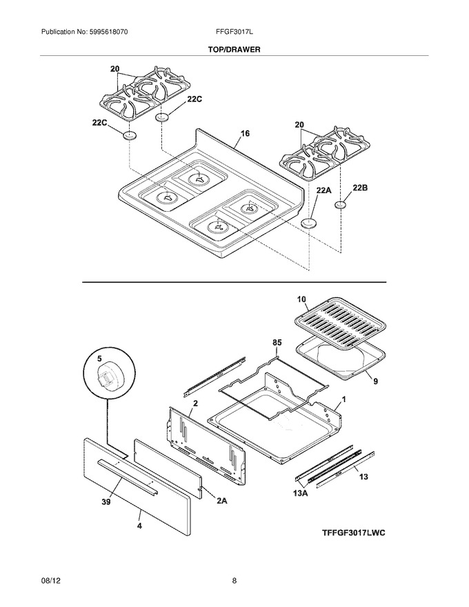 Diagram for FFGF3017LWE