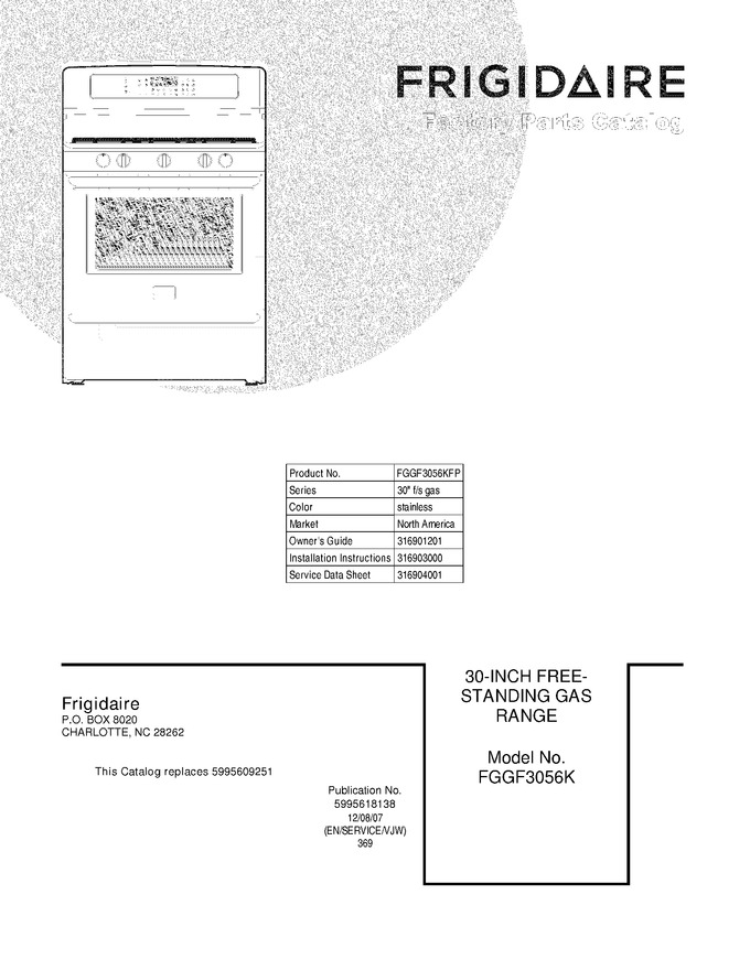 Diagram for FGGF3056KFP