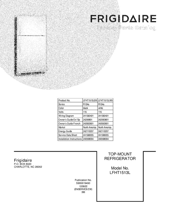 Diagram for LFHT1513LB9
