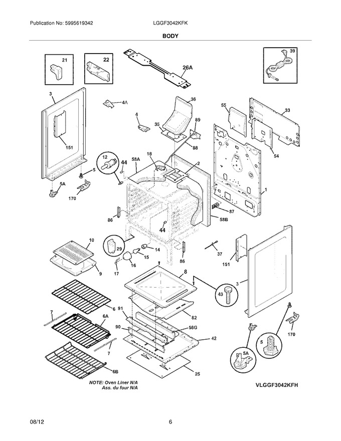 Diagram for LGGF3042KFK