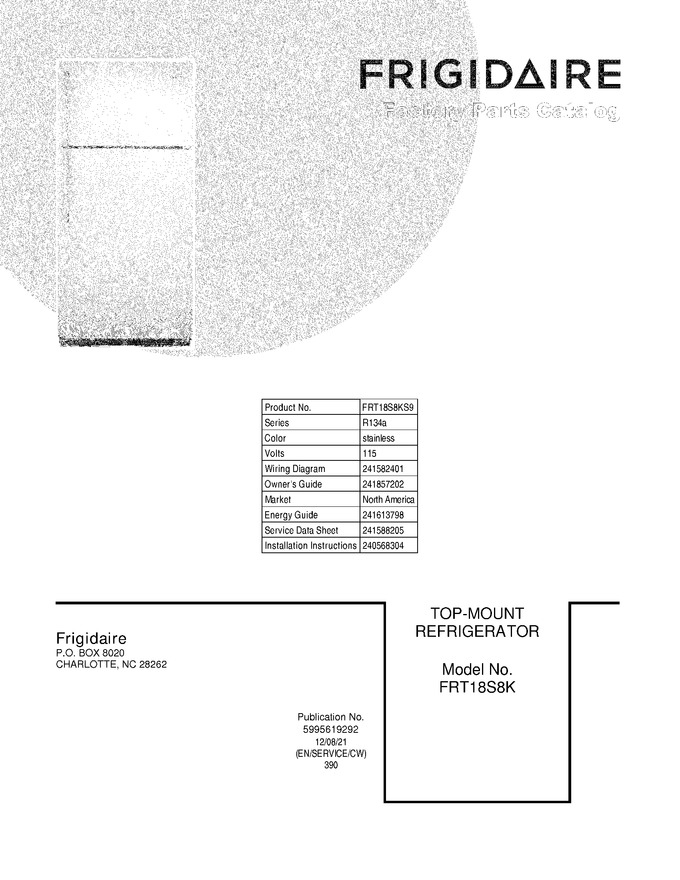 Diagram for FRT18S8KS9