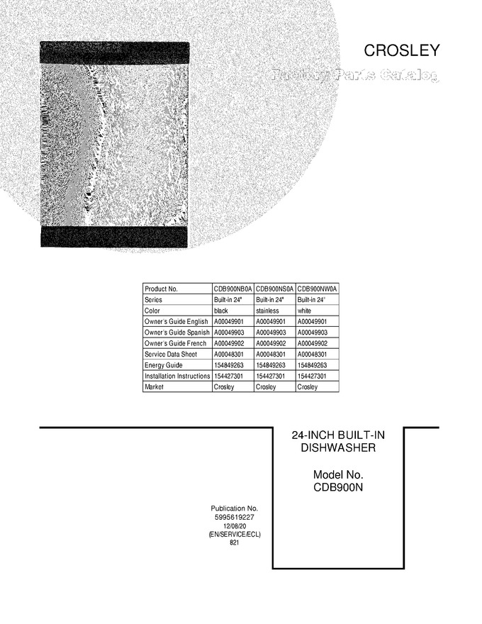 Diagram for CDB900NW0A