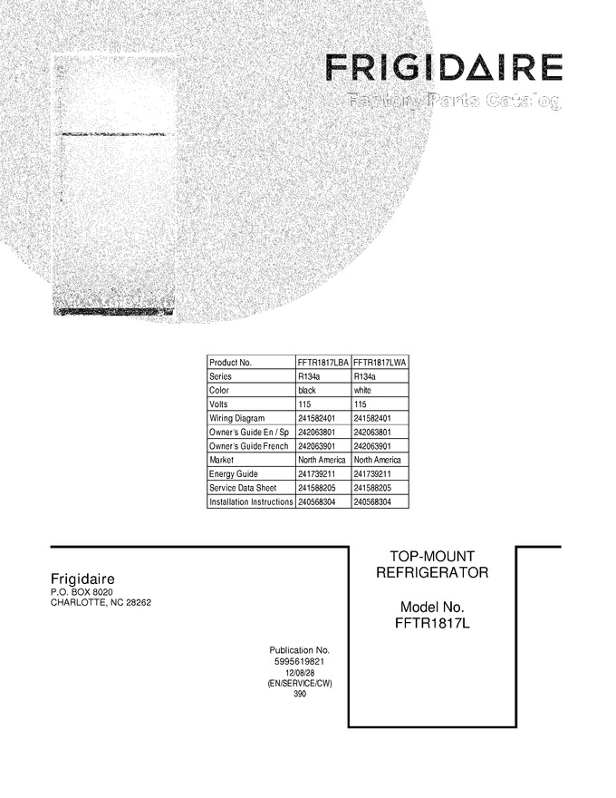 Diagram for FFTR1817LBA