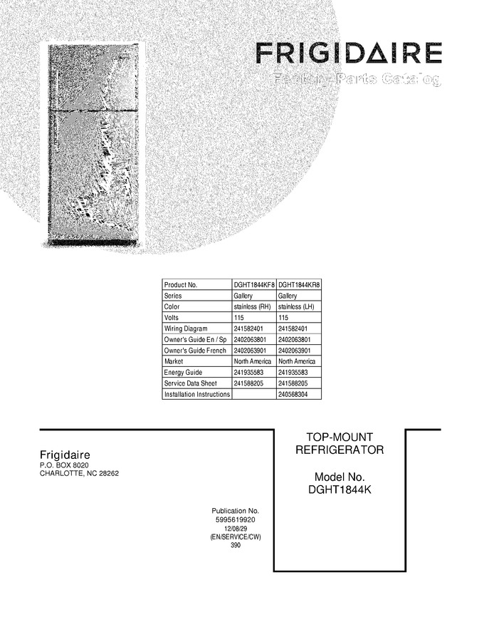 Diagram for DGHT1844KF8