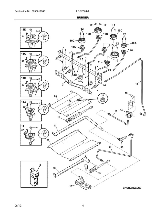 Diagram for LGGF3044LWB