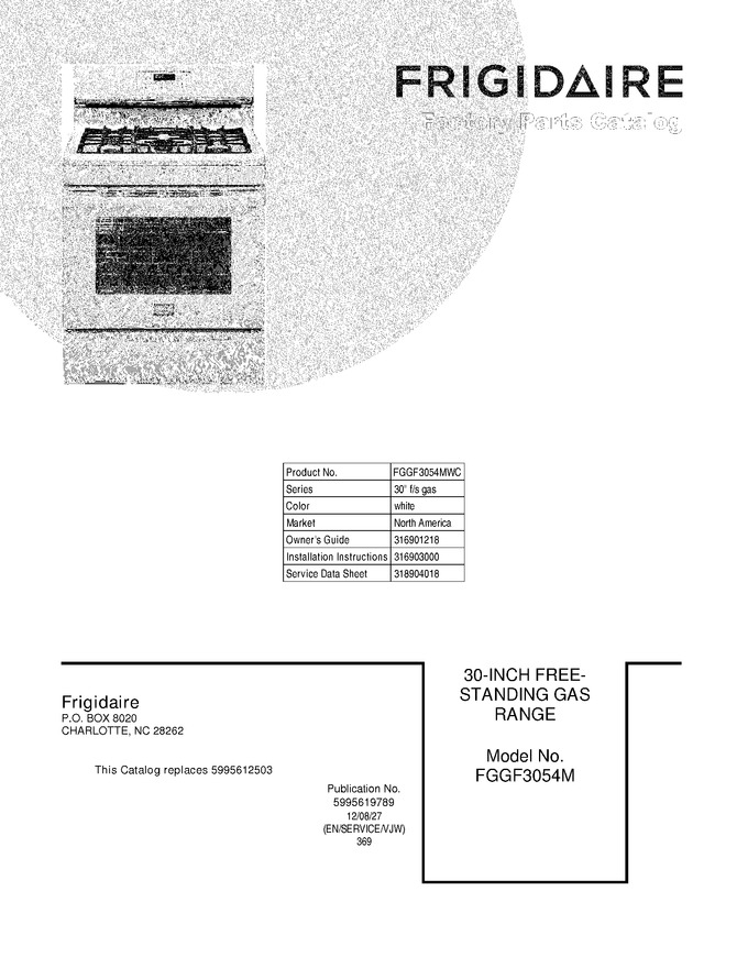 Diagram for FGGF3054MWC