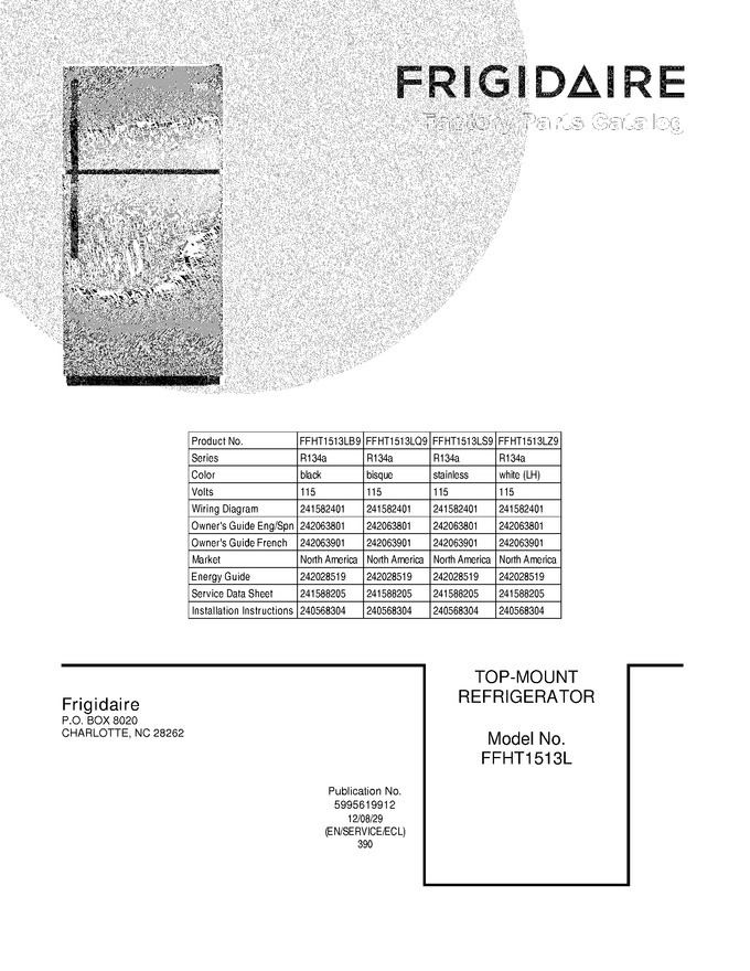 Diagram for FFHT1513LB9