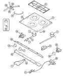 Diagram for 02 - Main Top & Burner Assembly