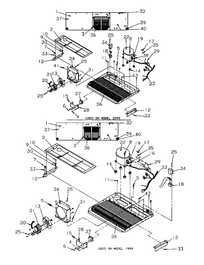Diagram for 2599W (BOM: P1190419W W)