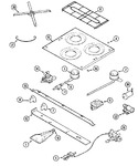 Diagram for 02 - Main Top & Burner Assembly
