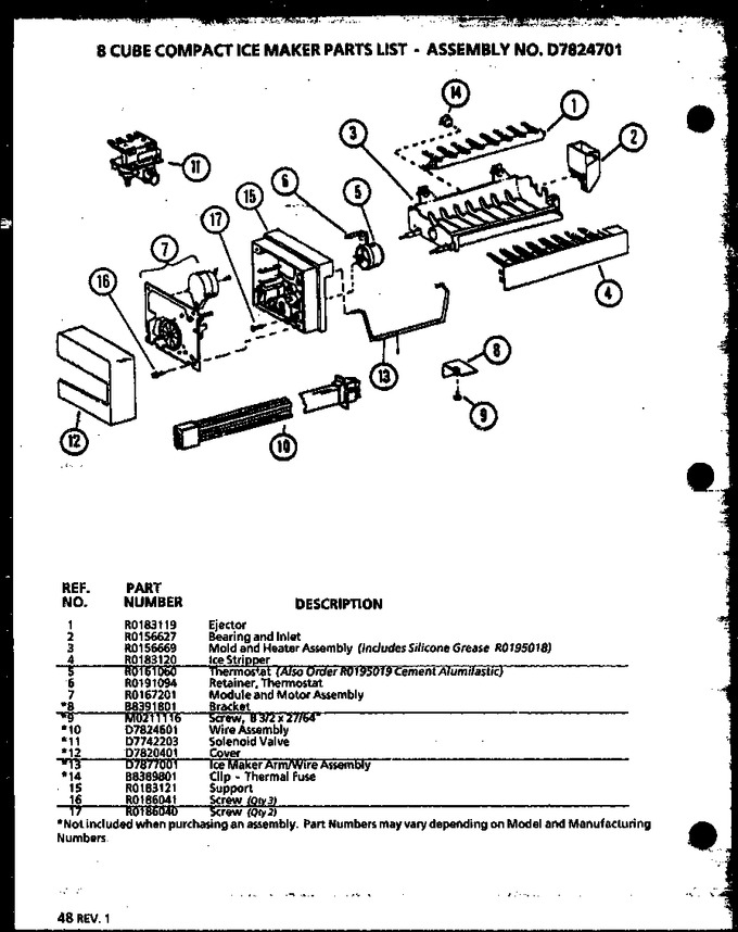 Diagram for 36541 (BOM: P1121702W W)