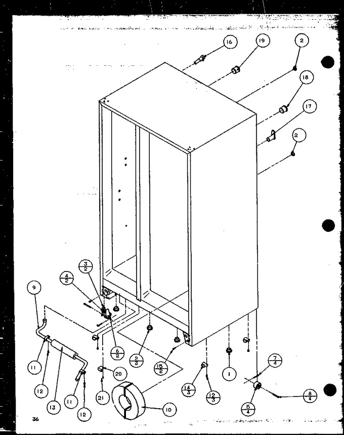 Diagram for 35541 (BOM: P1121709W W)