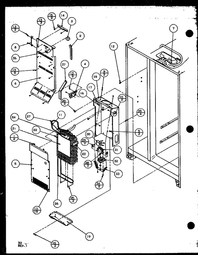Diagram for 36541 (BOM: P1121702W W)
