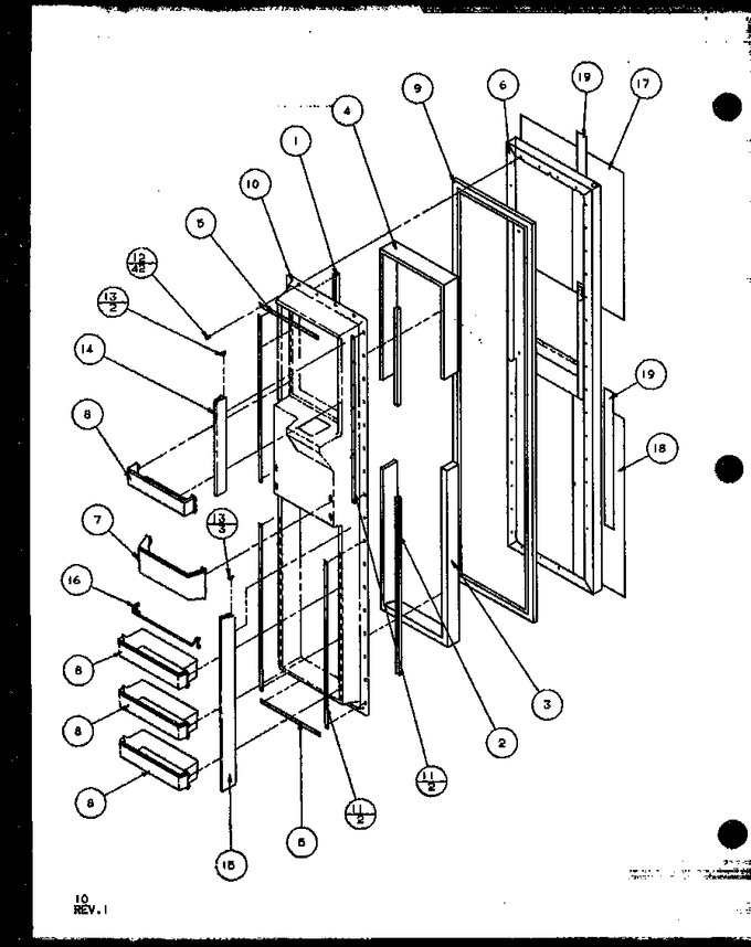 Diagram for 35541 (BOM: P1121709W W)