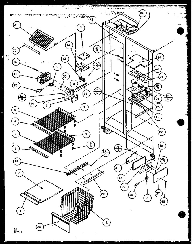 Diagram for 36541 (BOM: P1121702W W)