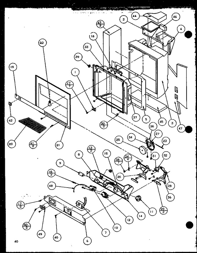 Diagram for 35541 (BOM: P1121709W W)