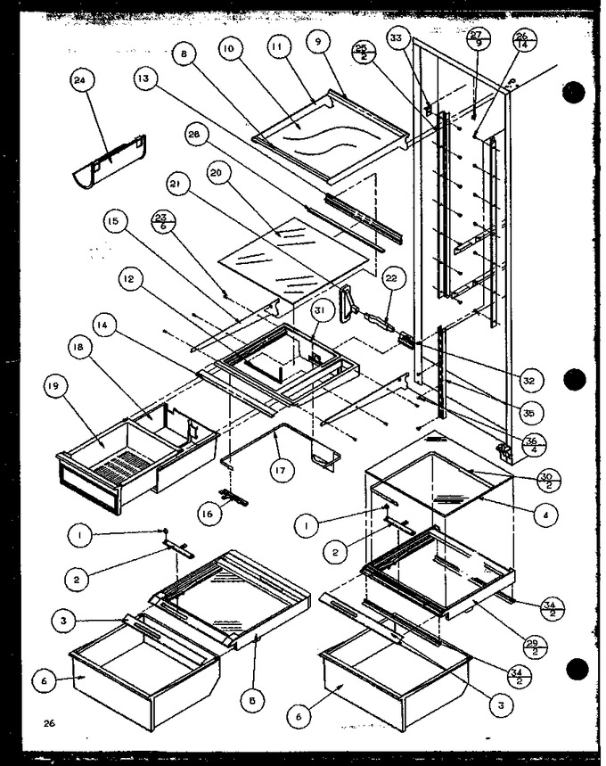 Diagram for 36541 (BOM: P1121702W W)