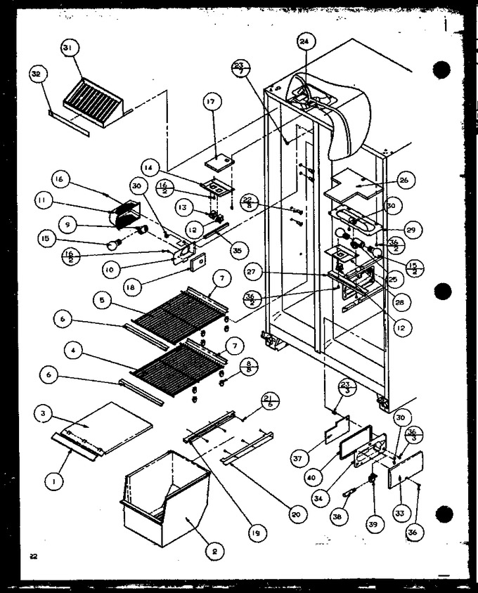 Diagram for 36795 (BOM: P1152603W E)