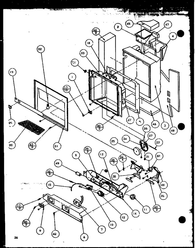 Diagram for 36528 (BOM: P1121602W L)