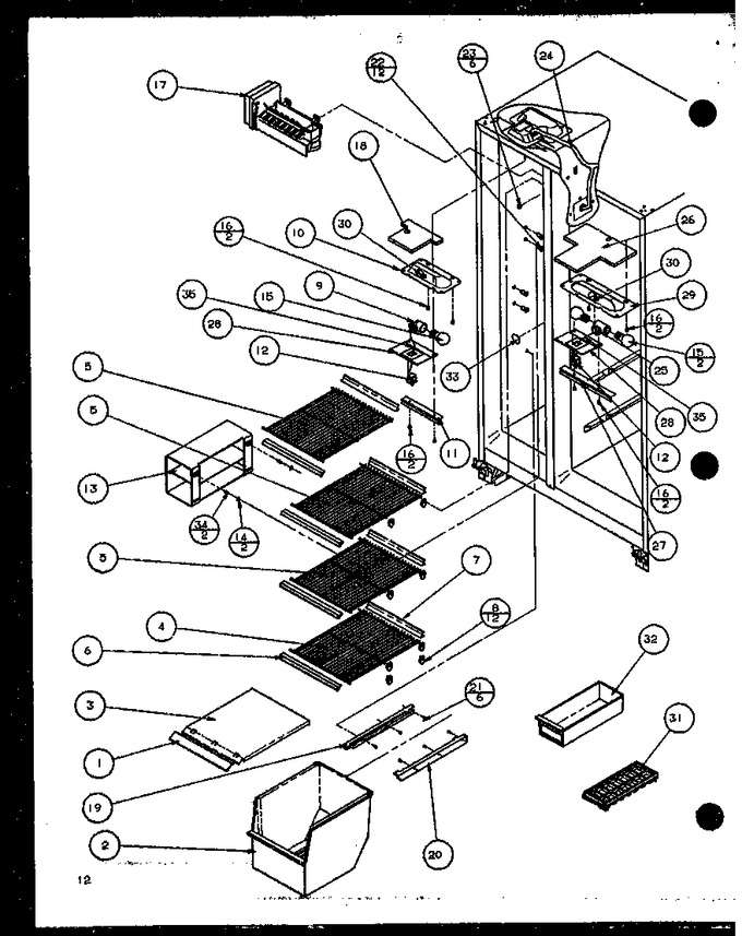 Diagram for 36558 (BOM: P1108804W)