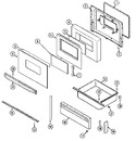 Diagram for 04 - Door/drawer (ser. Pre. 21)