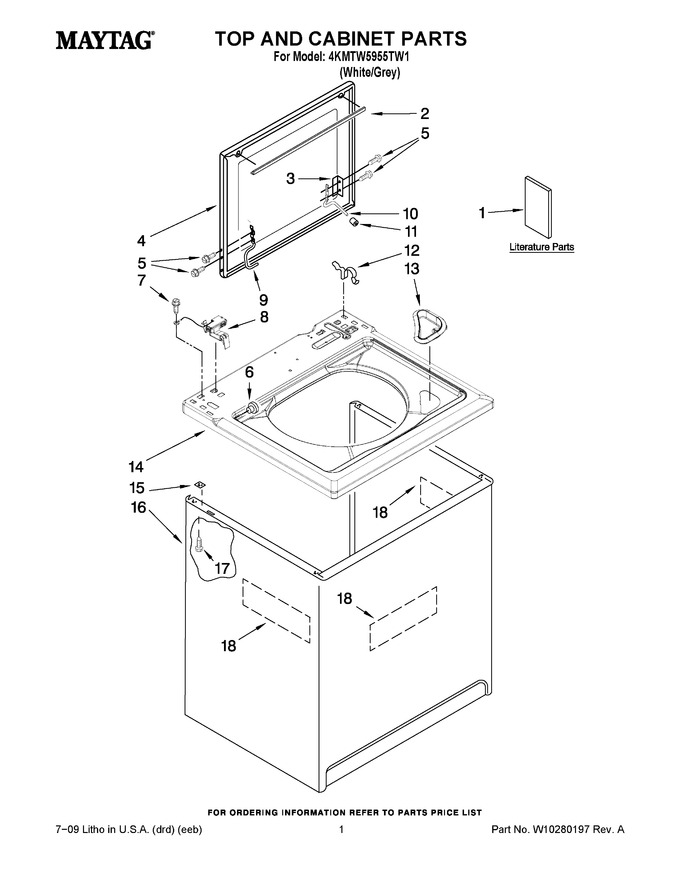 Diagram for 4KMTW5955TW1