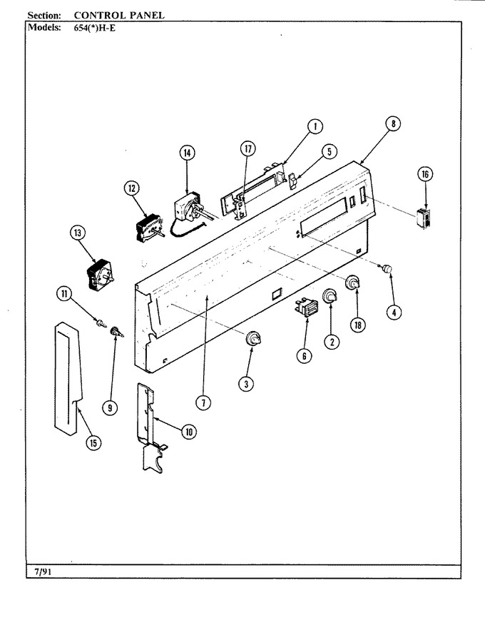 Diagram for 654WH-ELVW