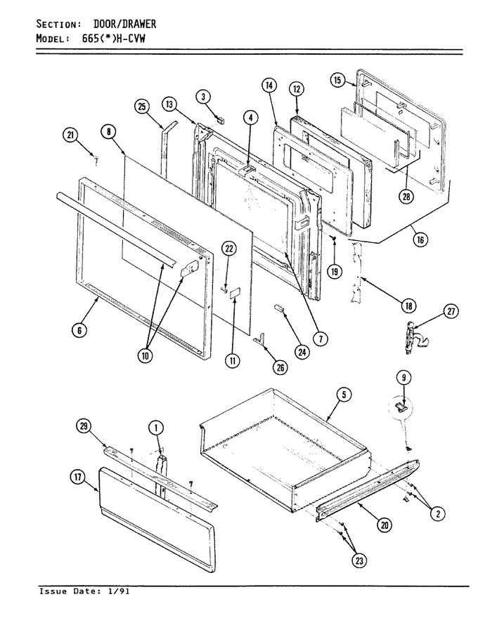 Diagram for 665WH-CVW