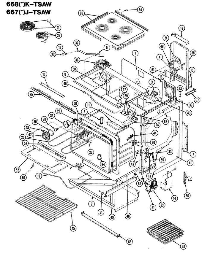 Diagram for 668AK-TSAW