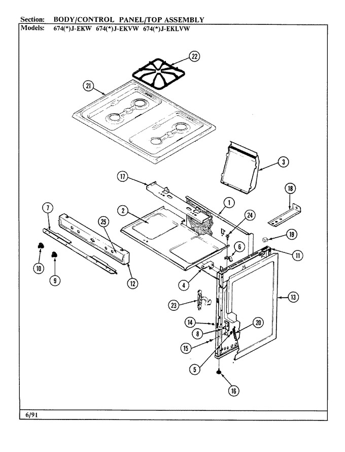 Diagram for 674AJ-EKLVW