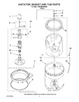 Diagram for 03 - Agitator, Basket And Tub Parts