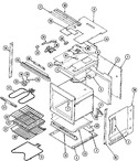 Diagram for 03 - Oven/body
