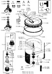 Diagram for 04 - Tub, Agitator, Mtg. Stem, Hoses & Clamps