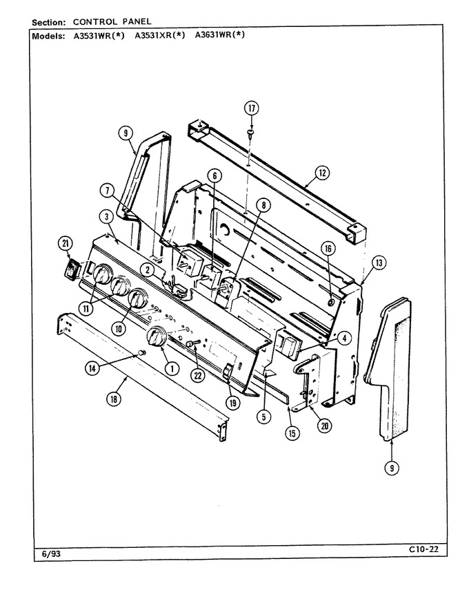 Diagram for A3631WRW