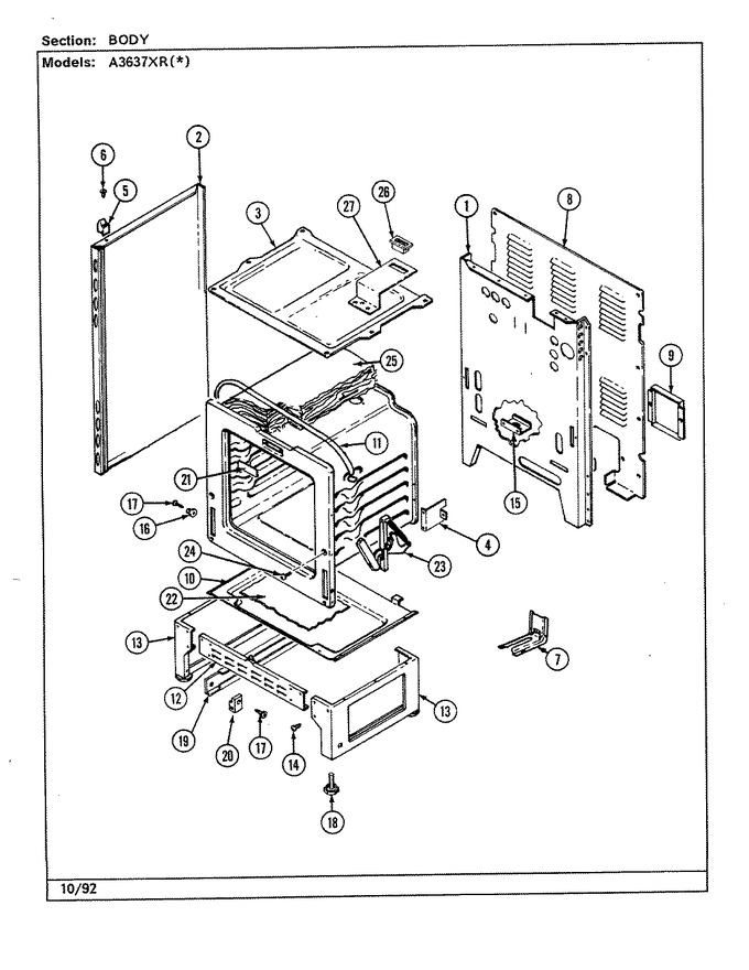 Diagram for A3637XRA