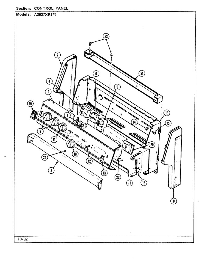 Diagram for A3637XRW