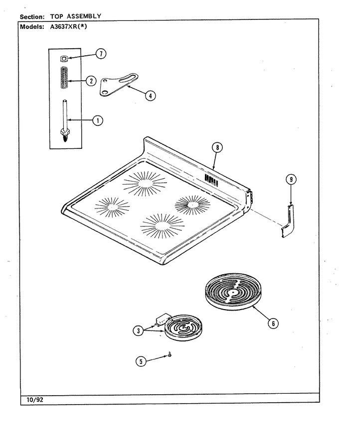 Diagram for A3637XRW