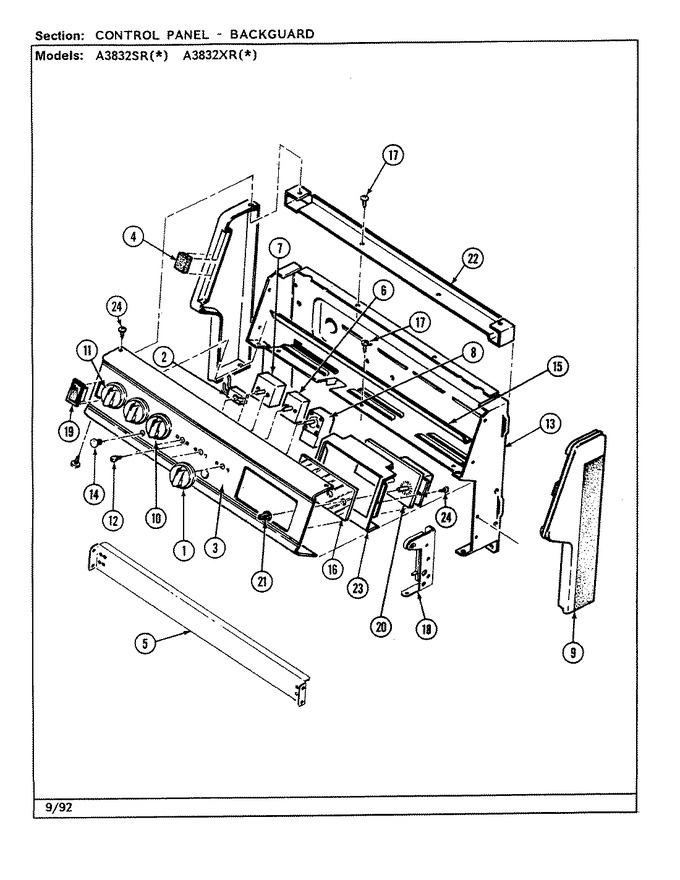 Diagram for A3832XRW