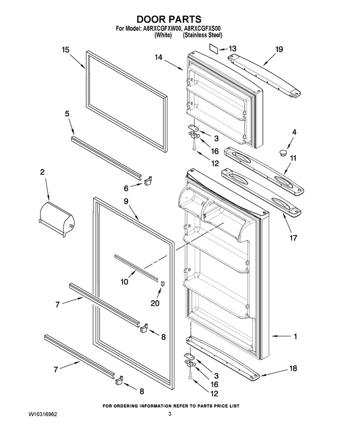 Diagram for A8RXCGFXW00
