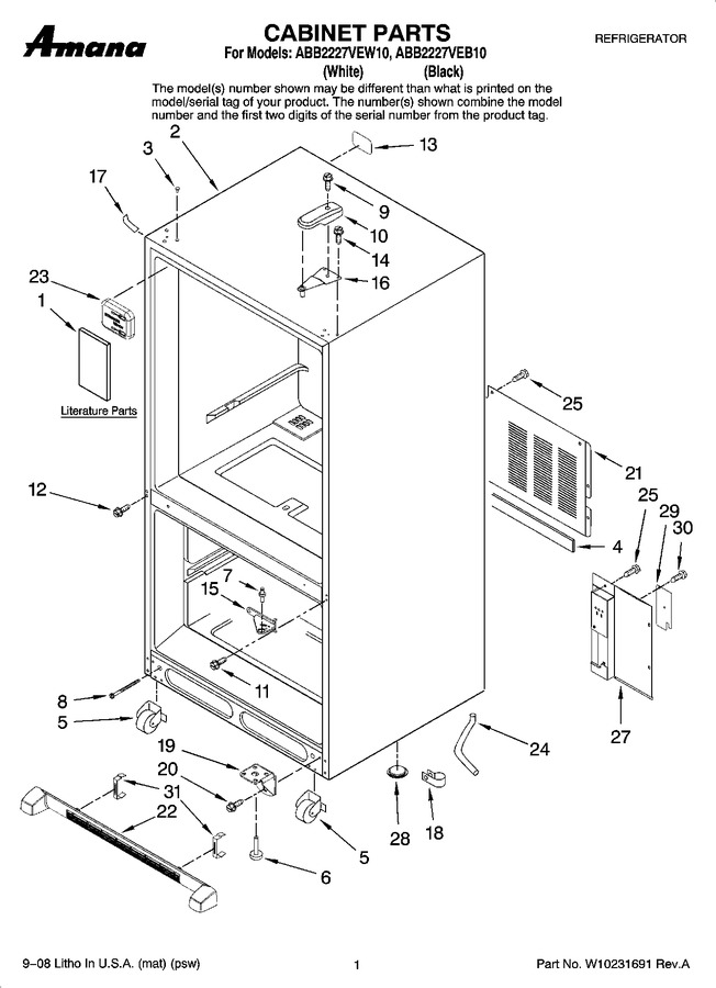 Diagram for ABB2227VEW10