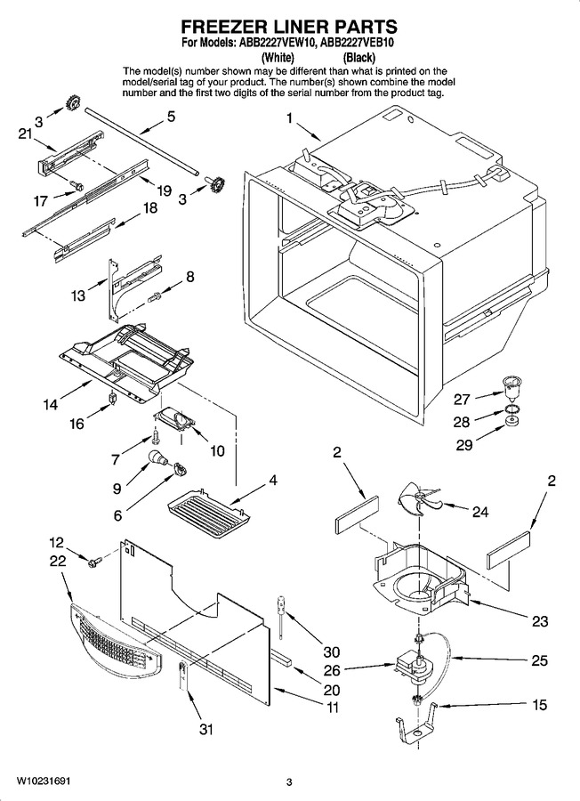 Diagram for ABB2227VEW10
