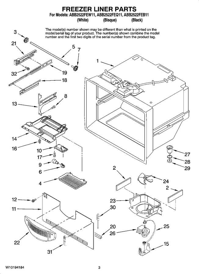 Diagram for ABB2522FEQ11