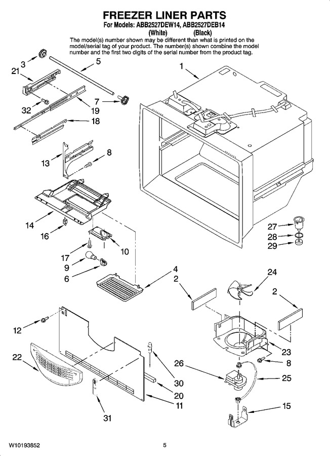 Diagram for ABB2527DEB14