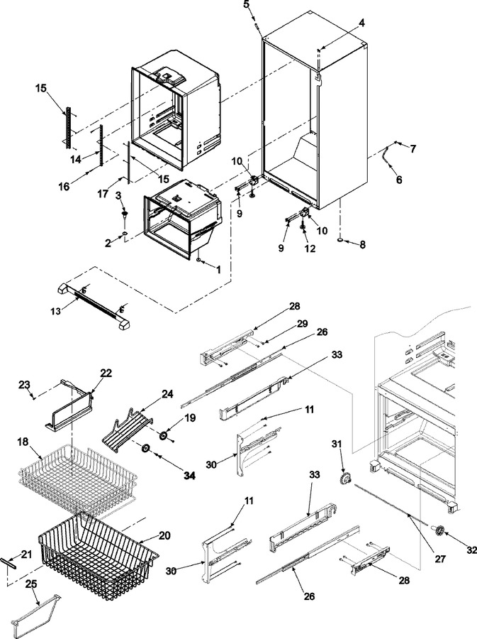 Diagram for ABR1927FES (BOM: ABR1927FES0)