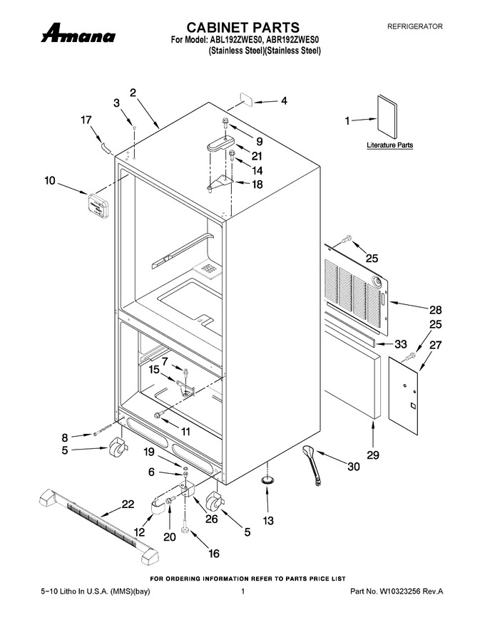 Diagram for ABL192ZWES0