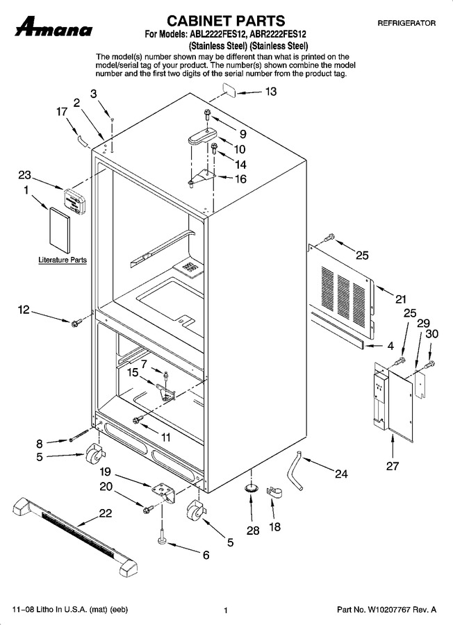 Diagram for ABR2222FES12