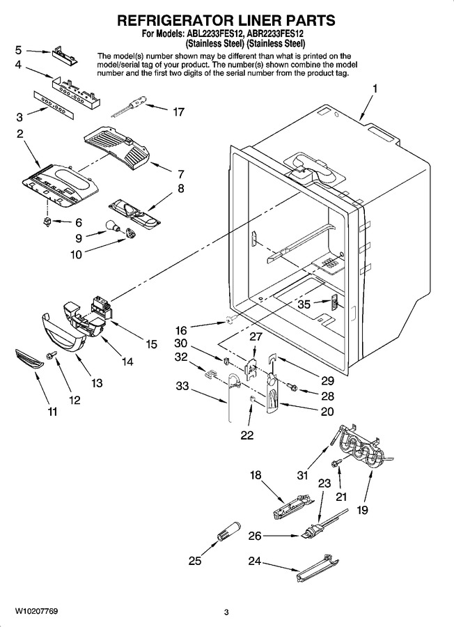 Diagram for ABR2233FES12