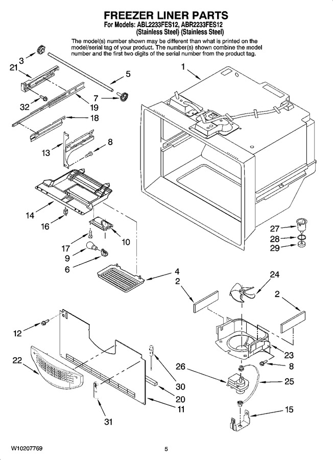 Diagram for ABR2233FES12